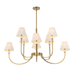 Poppins Brass 8 Light Chandelier - Ornate Home