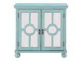 Poppy Antique Aqua Accent Chest - Ornate Home