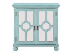 Poppy Antique Aqua Accent Chest - Ornate Home