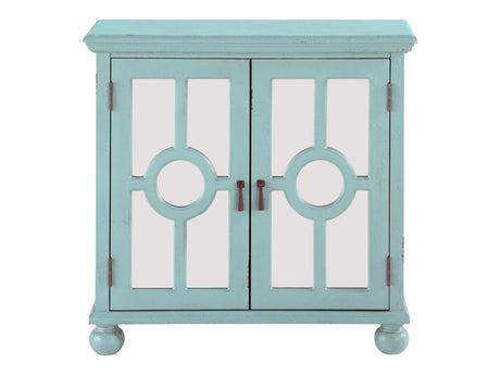 Poppy Antique Aqua Accent Chest - Ornate Home