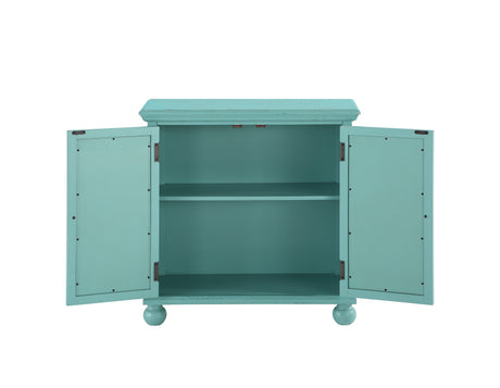 Poppy Antique Aqua Accent Chest - Ornate Home