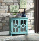 Poppy Antique Aqua Accent Chest - Ornate Home