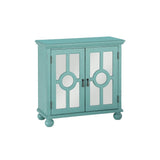 Poppy Antique Aqua Accent Chest - Ornate Home