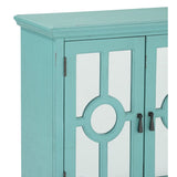 Poppy Antique Aqua Accent Chest - Ornate Home