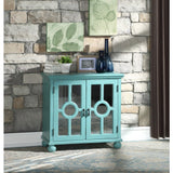 Poppy Antique Aqua Accent Chest - Ornate Home
