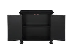 Poppy Antique Black Accent Chest - Ornate Home