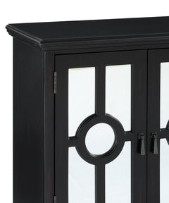 Poppy Antique Black Accent Chest - Ornate Home