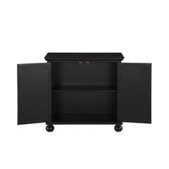 Poppy Antique Black Accent Chest - Ornate Home