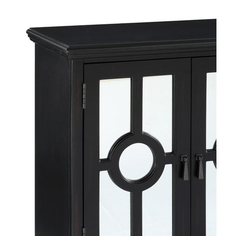 Poppy Antique Black Accent Chest - Ornate Home