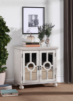 Poppy Antique White Accent Chest - Ornate Home