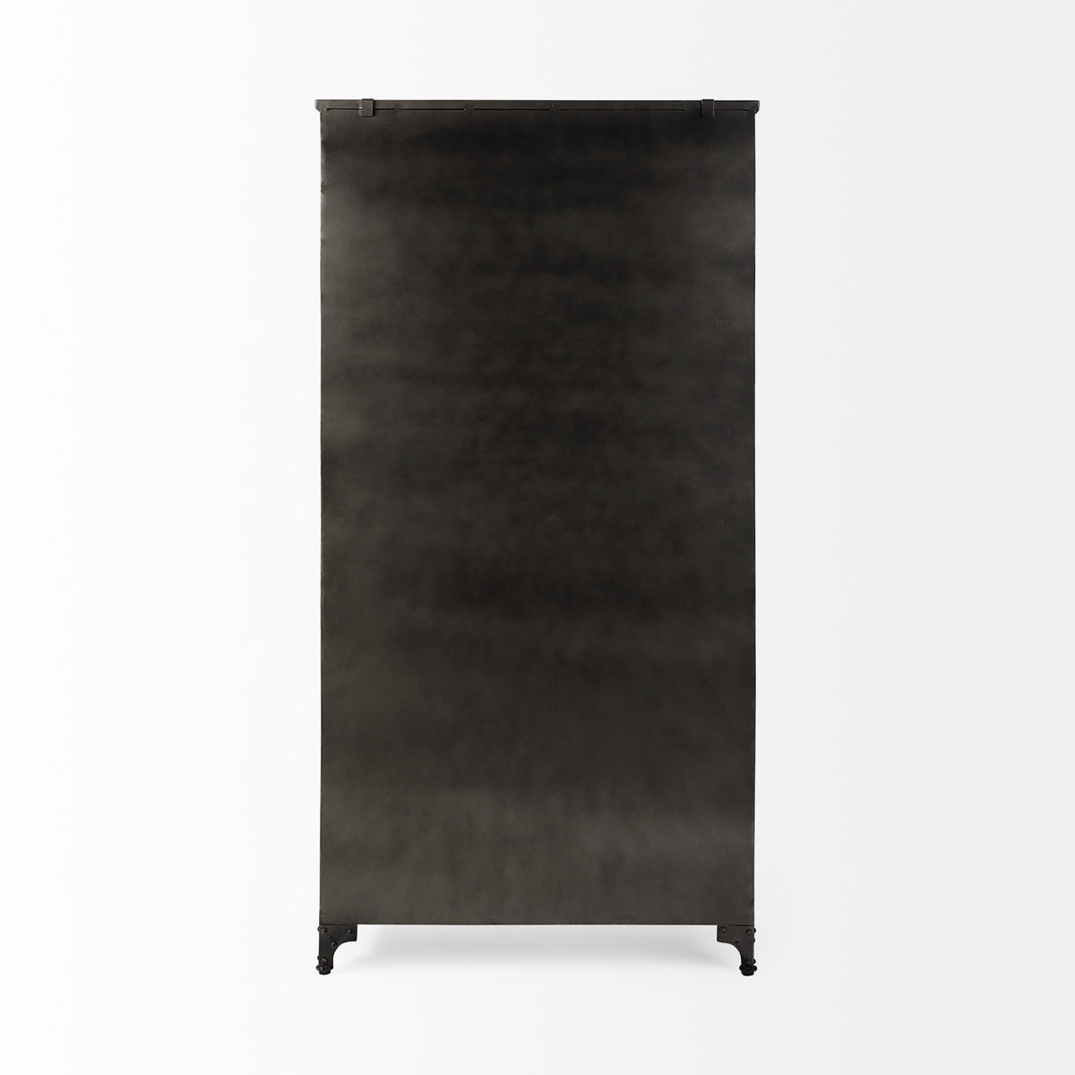 Poppy Black Metal with Glass Door Display Cabinet - Ornate Home