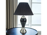 Porcelain Black Satin Nikel 26" Table Lamp (Set of 12) - Ornate Home