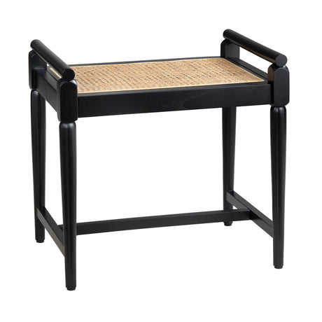 Port Royal Black/Tan Accent Bench - Ornate Home