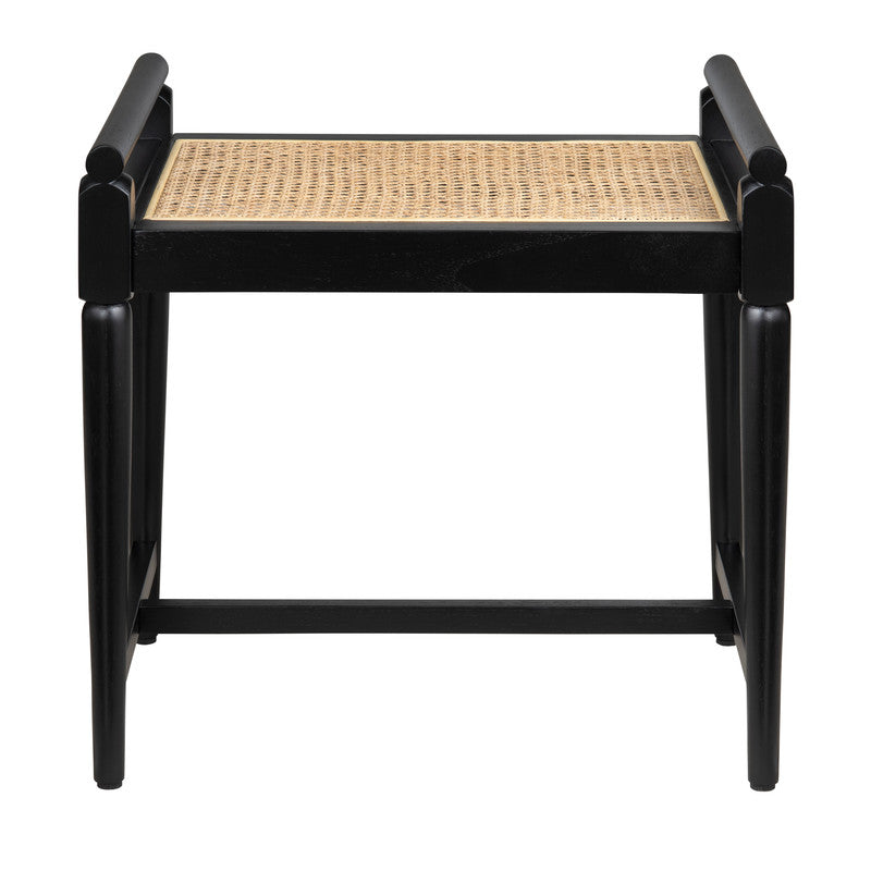 Port Royal Black/Tan Accent Bench - Ornate Home