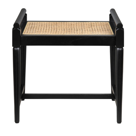 Port Royal Black/Tan Accent Bench - Ornate Home