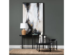 Port Royal Black/Tan Cocktail Table - Ornate Home
