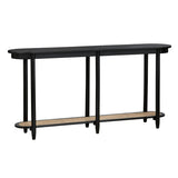 Port Royal Black/Tan Console Table - Ornate Home