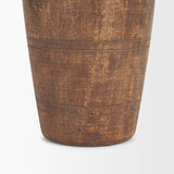 Porta Medium Brown Large Reclaimed Wooden Pot - Ornate Home