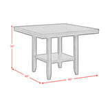 Portage Brown 5-Piece Counter Height Dining Set