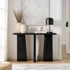 Porter Black 45" Wood Console Table - Ornate Home