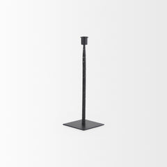 Porter Black Small Iron Candle Holder - Ornate Home