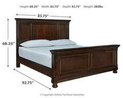 Porter California King Panel Bedroom Set with Dresser and Mirror - Ornate Home