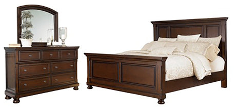 Porter King Panel Bedroom Set with Dresser and Mirror - Ornate Home