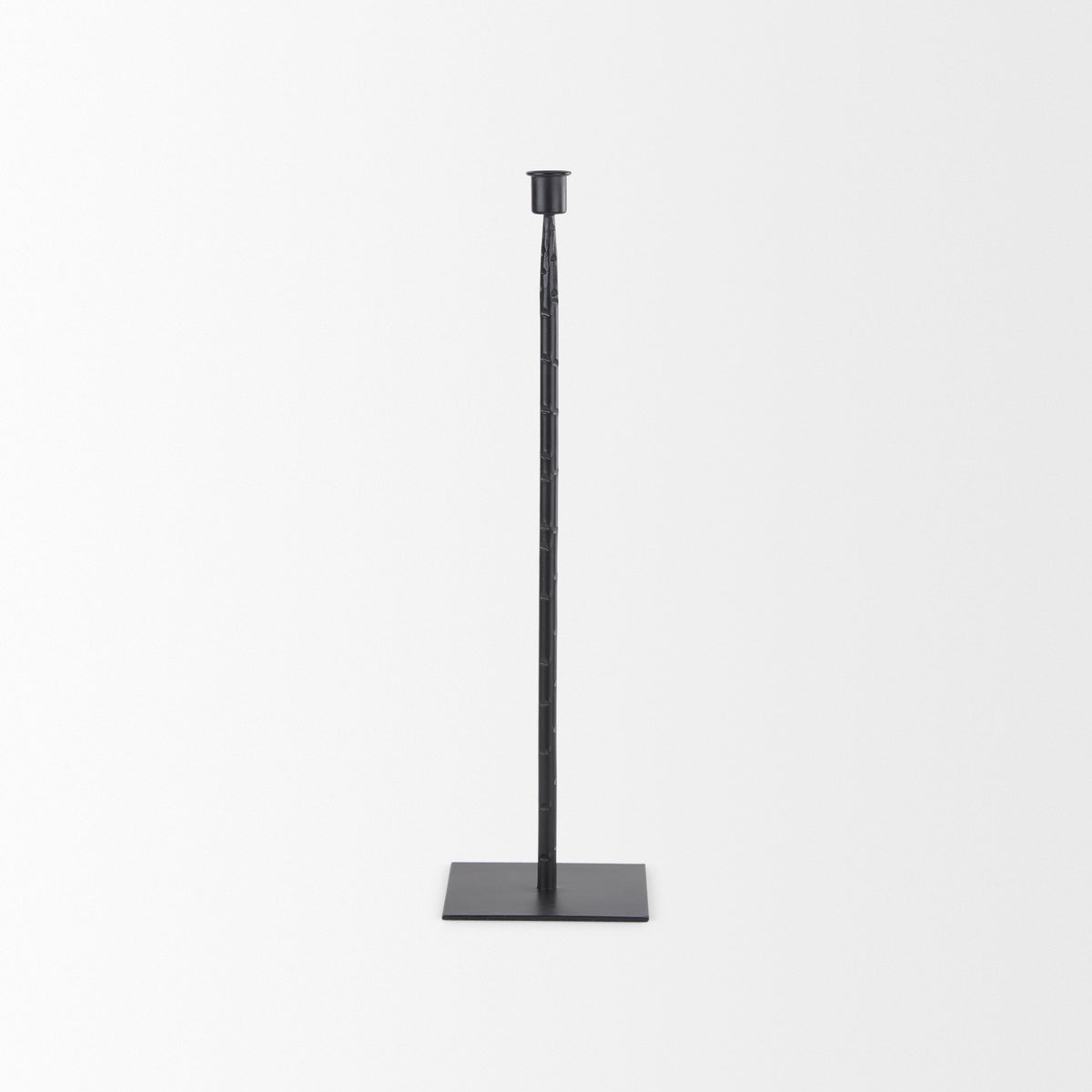Porter Medium Black Iron Candle Holder - Ornate Home