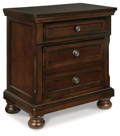 Porter Rustic Brown Two Drawer Nightstand - Ornate Home
