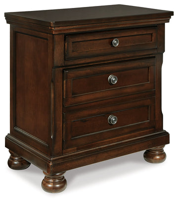Porter Rustic Brown Two Drawer Nightstand - Ornate Home