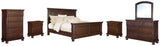 Porter Queen Panel Bedroom Set with Dresser, Mirror, Chest and 2 Nightstands (Online Special Price) - Ornate Home