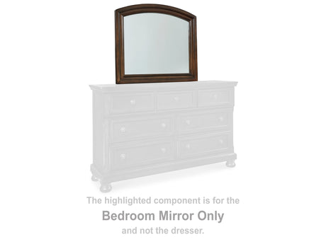 Porter Rustic Brown Bedroom Mirror - Ornate Home