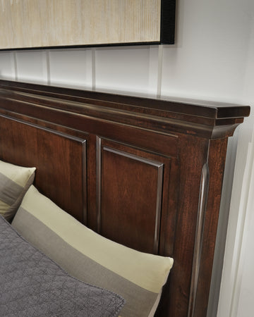 Porter Rustic Brown California King Panel Storage Bed - Ornate Home