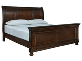 Porter Rustic Brown King Sleigh Bed - Ornate Home