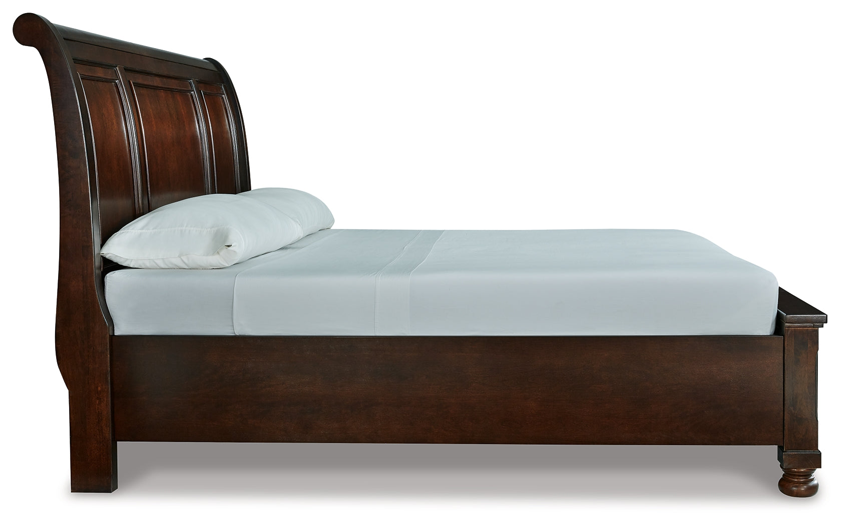Porter Rustic Brown King Sleigh Bedroom Set with Dresser, Mirror, Chest and Nightstand (Online Special Price) - Ornate Home