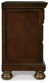 Porter Rustic Brown Queen Panel Bed, Dresser, Mirror and 2 Nightstands (Online Special Price) - Ornate Home
