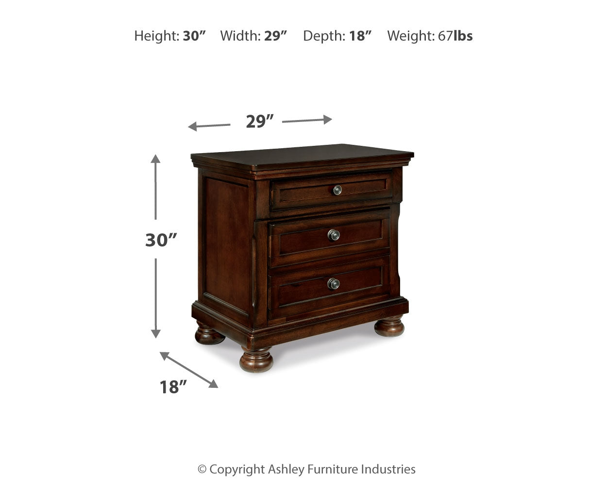Porter Rustic Brown Queen Panel Bed, Dresser, Mirror and 2 Nightstands (Online Special Price) - Ornate Home