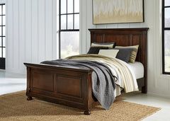 Porter Rustic Brown Queen Panel Bed - Ornate Home