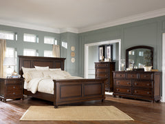 Porter Rustic Brown Queen Panel Bed - Ornate Home