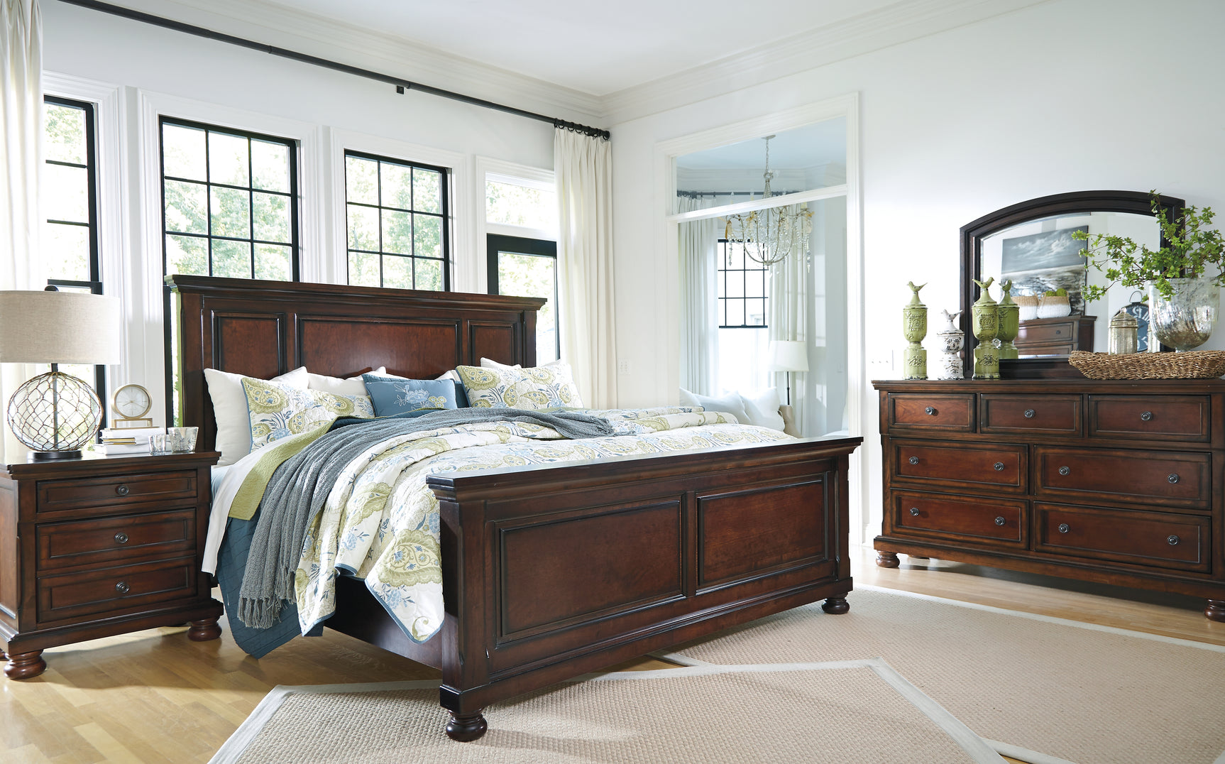 Porter Rustic Brown Queen Panel Bed - Ornate Home