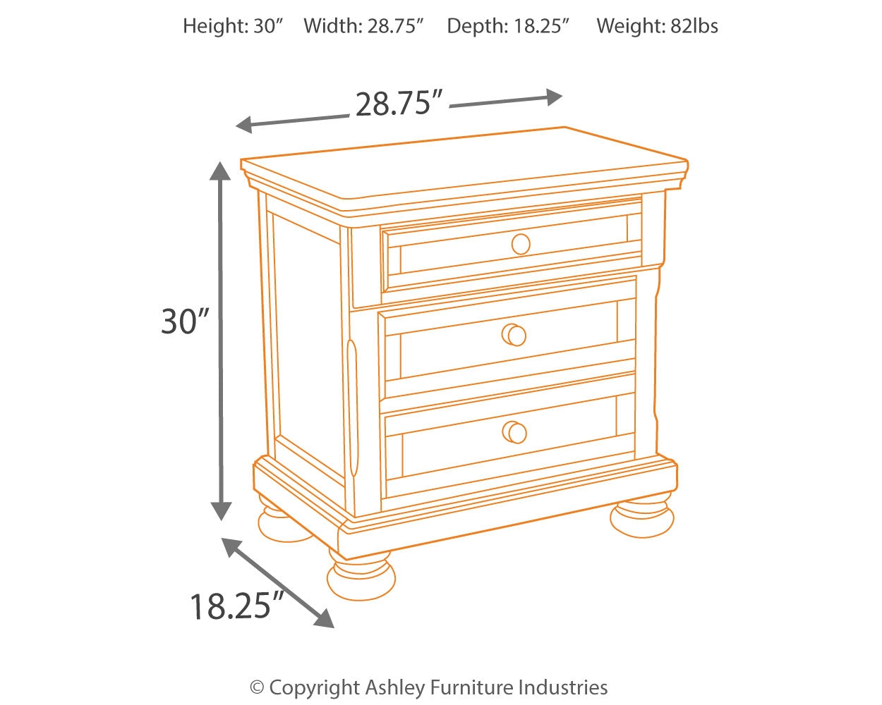 Porter Rustic Brown Queen Storage Bedroom Set with Dresser, Mirror and 2 Nightstands - Ornate Home