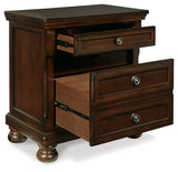 Porter Rustic Brown Two Drawer Nightstand (Online Special Price) - Ornate Home