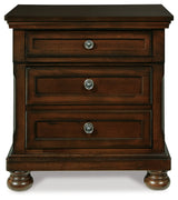 Porter Rustic Brown Two Drawer Nightstand (Online Special Price) - Ornate Home