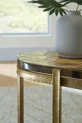 Porterville Gold Accent Table - Ornate Home