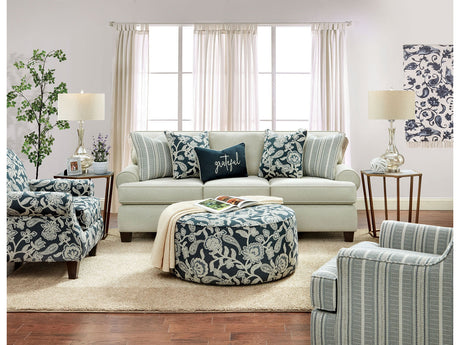 Porthcawl Floral Multi Accent Chair - Ornate Home