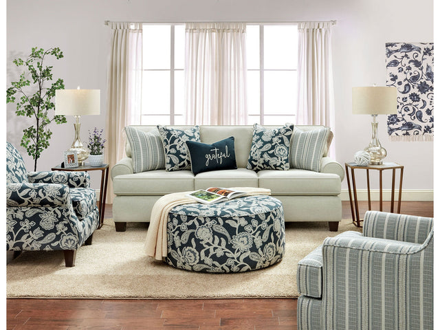 Porthcawl Floral Multi Accent Chair - Ornate Home