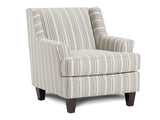 Porthcawl Stripe Multi Accent Chair - Ornate Home
