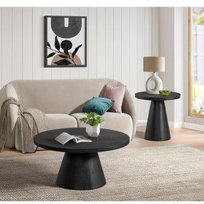 Portland Black 2-Piece Occasional Table Set - Ornate Home