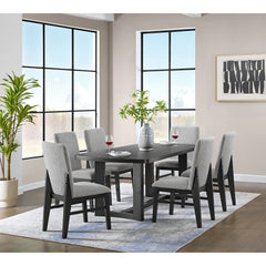 Portland Black 7-Piece Standard Height Dining Set