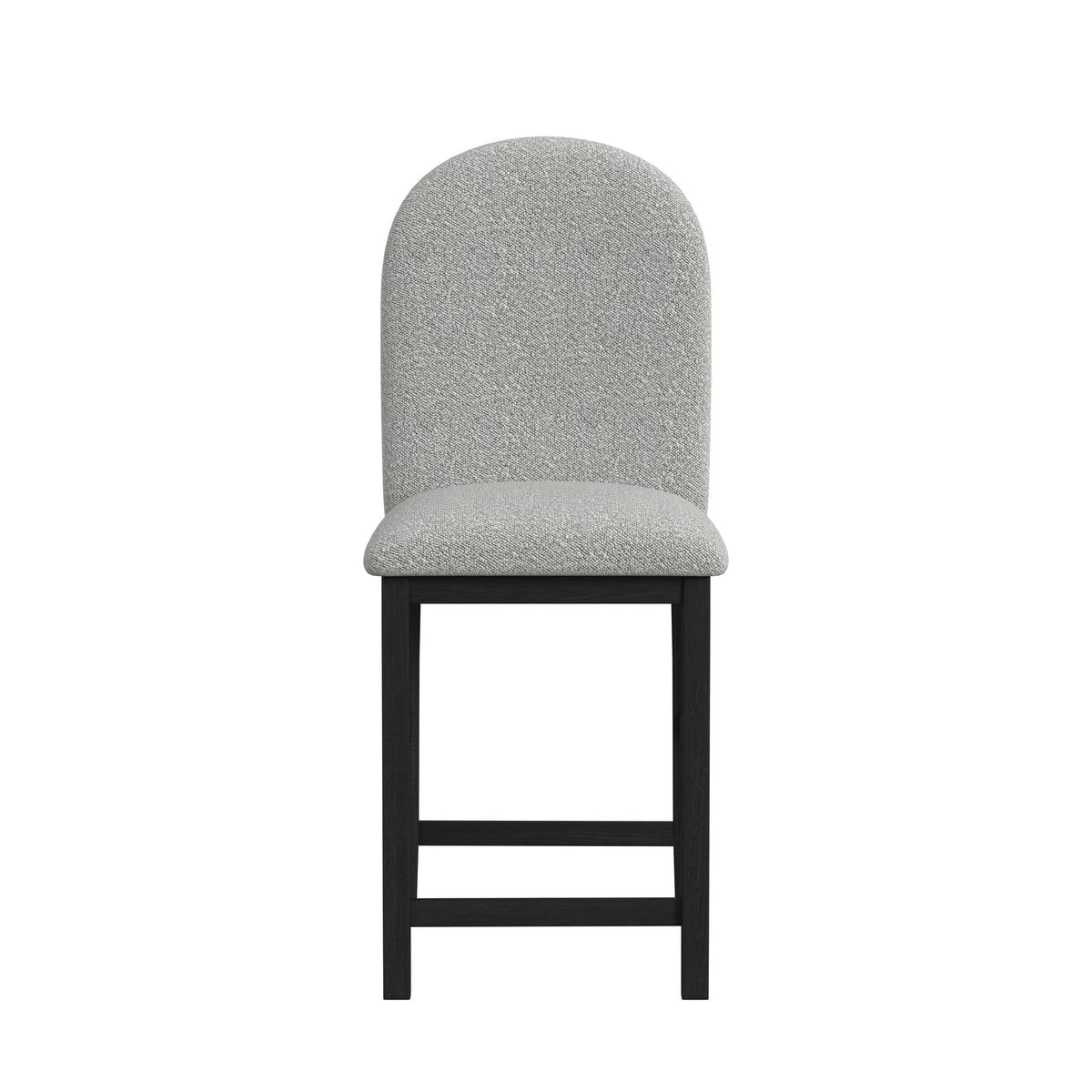 Portland Black/Grey Round Back Barstool (Set of 2) - Ornate Home